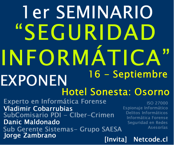1er Seminario de Seguridad Inform&aacute;tica